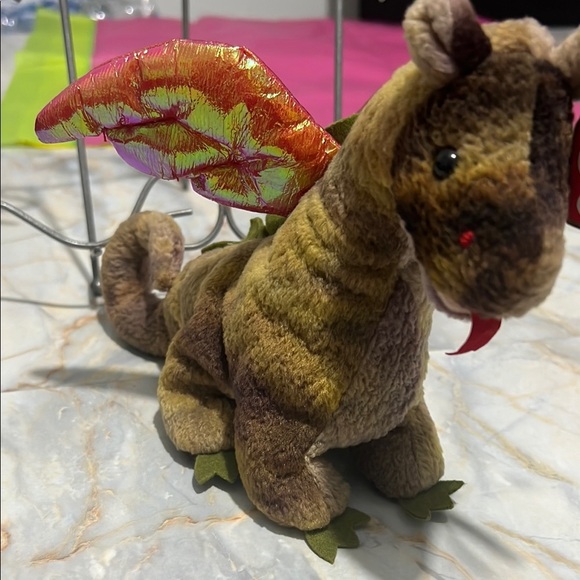 Ty COLECTORS SCORCH THE DRAGON BEANIE with Tyrannosaurus Rex Features - Picture 8 of 9